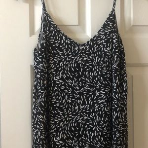 Reversible floral strip cami